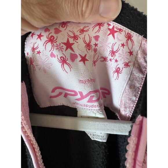 Spyder Girls Bitsy Snow Bob Pink Black Girls Size 5 - Picture 4 of 13